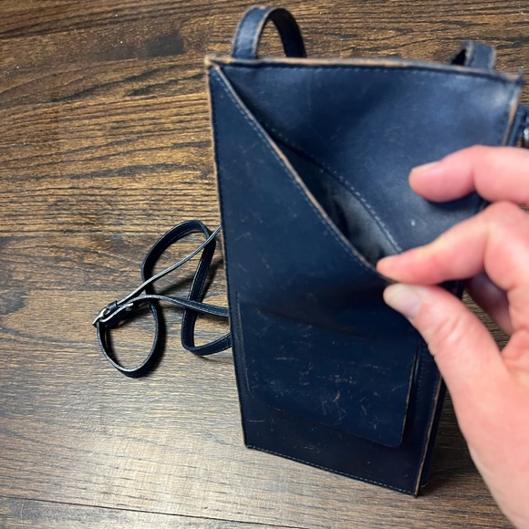 El Portal Vintage Navy 100% leather travel organizer - Picture 4 of 8